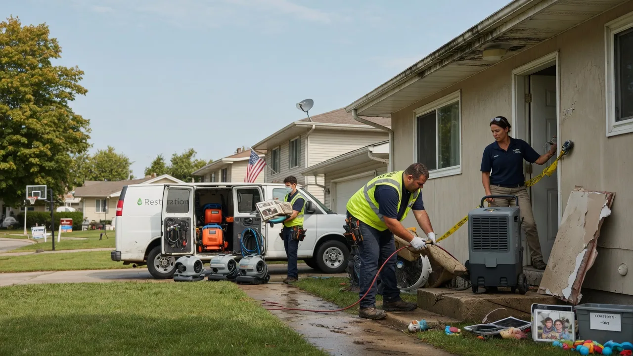 Water Damage Restoration in De Land, IL near me